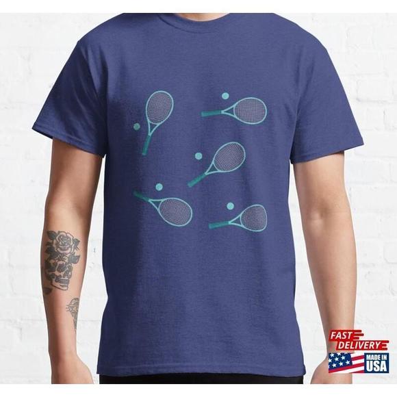 Tops - Tennis Rackets Classic Tshirt Unisex